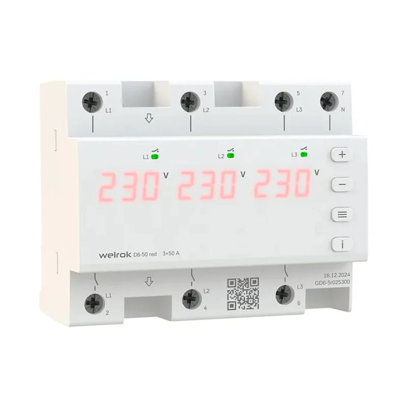 Реле напряжения D6-50 красный Welrok NEW