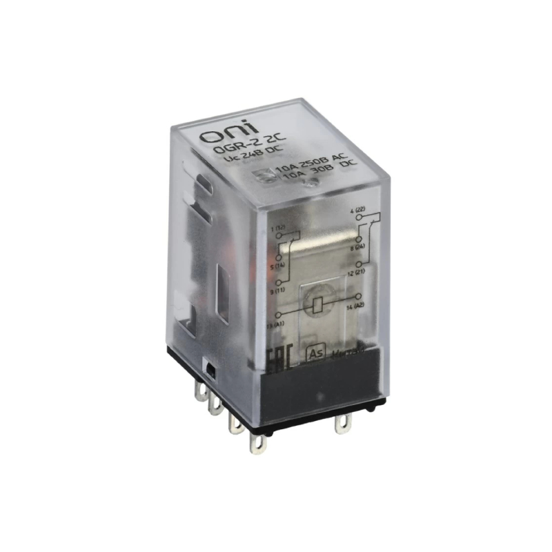 Реле общ. назнач. OGR-2 2C 220В AC ONI OGR-2-2C-AC220V NEW