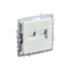 Роз 2-ая комп. RJ45 кат.5E б/рамки "BRITE" жемчуг (1/100)