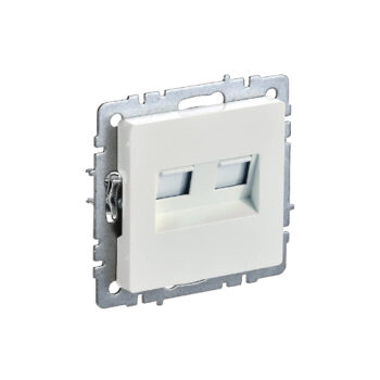 Роз 2-ая комп. RJ45 кат.5E б/рамки "BRITE" жемчуг (1/100)