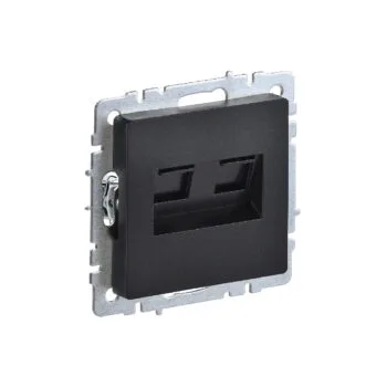 Роз 2-ая комп. RJ45 кат.5E "BRITE" чёрный (1/100)