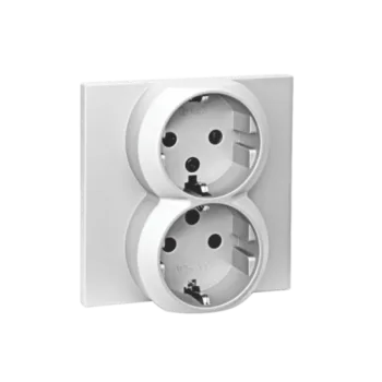 Роз. 2-ная 16А с/у с з/к з/ш QUATTRO ARCTIC WHITE UNIT (10)