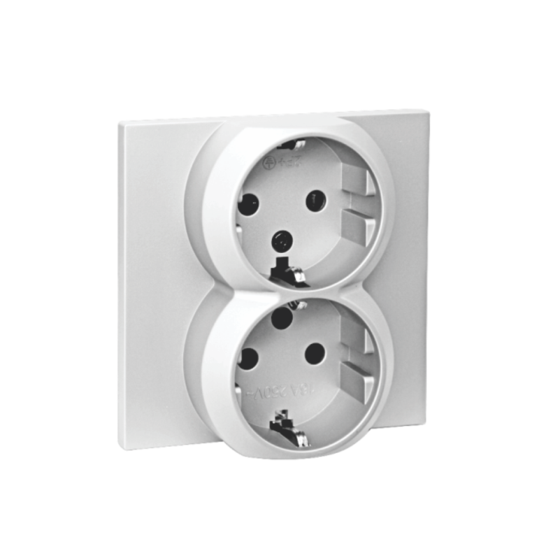 Роз. 2-ная 16А с/у с з/к з/ш QUATTRO ARCTIC WHITE UNIT (10)