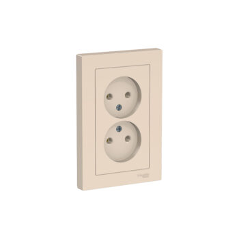 Роз. 2-ная 16А в сборе бежевый ATLASDESIGN