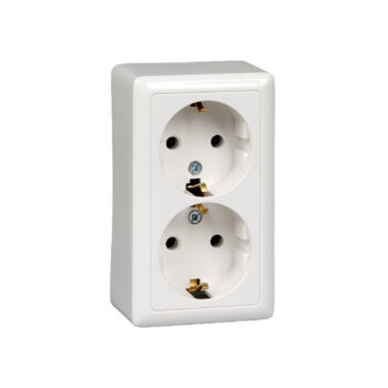 Роз. 2-ная о/у с з/к  16А 250В белый ХИТ !!!