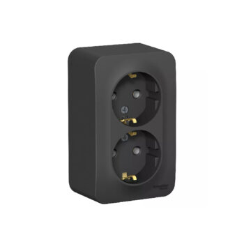 B010 Роз. 2-ная о/у с з/к без ш/т 16А 250В "BLANCA" антрацит BLNRA010216 (8)