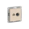 Роз. 2-ная ТВ + компьютерная RJ45 кат. 5Е бежевый ATLASDESIGN