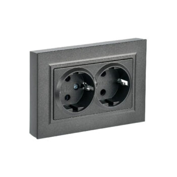 Роз. 2-я с з/к без з/ш 16А в сб. "BRITE" темная бронза (1/100)