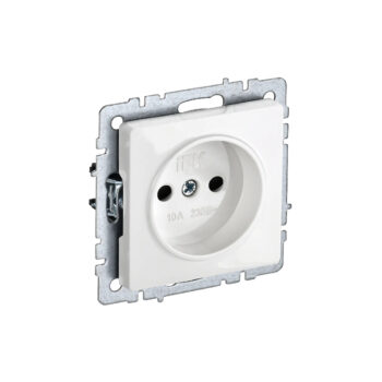 Роз. без з/к 10А б/рамки "BRITE" белый (1/100)