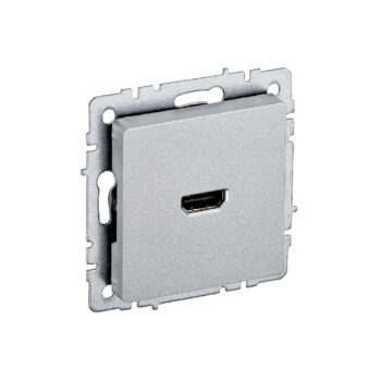 Роз. HDMI б/рамки "BRITE" алюминий (1/100)