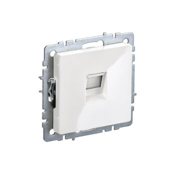 Роз. комп. RJ45 кат.5E б/рамки "BRITE" белый (1/100)