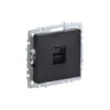 Роз. комп. RJ45 кат.5E б/рамки "BRITE" черный (1/100)
