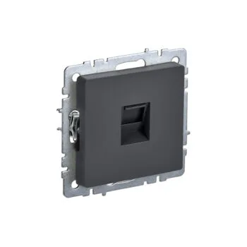 Роз. комп. RJ45 кат.5E б/рамки "BRITE" графит (1/100)