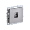 Роз. комп. RJ45 кат.5E б/рамки "BRITE" сталь (1/100)