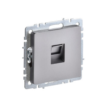 Роз. комп. RJ45 кат.5E б/рамки "BRITE" сталь (1/100)