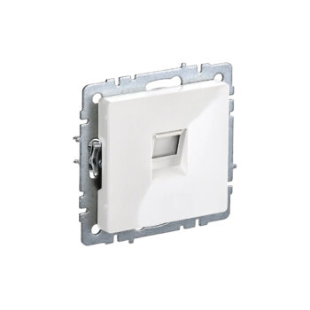 Роз. комп. RJ45 кат.6 б/рамки "BRITE" белый (1/100)