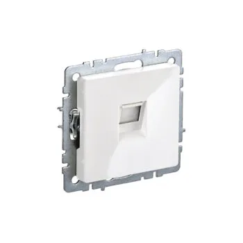 Роз. комп. RJ45 кат.6 б/рамки "BRITE" белый (1/100)