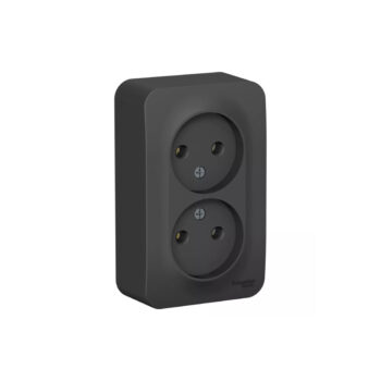 B004 Роз. 2-ная о/у без з/к без ш/т 16А 250В "BLANCA" антрацит BLNRA000216 (10)