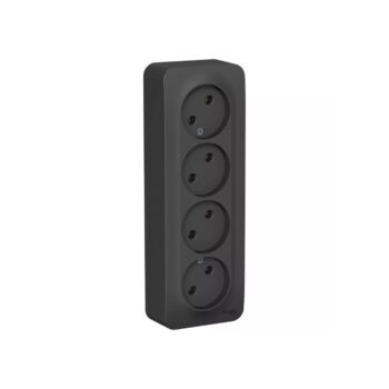 B007 Роз. 4-ная о/у без  з/к без ш/т 16А 250В "BLANCA" антрацит BLNRA000416 (5)