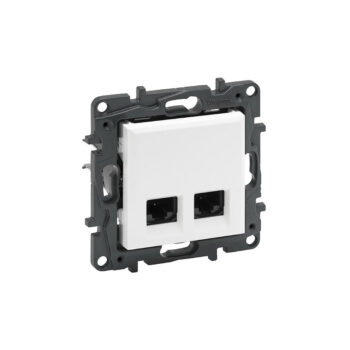 Роз. RJ45+RJ45 кат 5Е механизм б/рамки NLST белый 863160 Legrand (5)