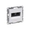 Роз. RJ45+RJ45 кат 5Е механизм б/рамки SUNO белый 721151 Legrand (5)