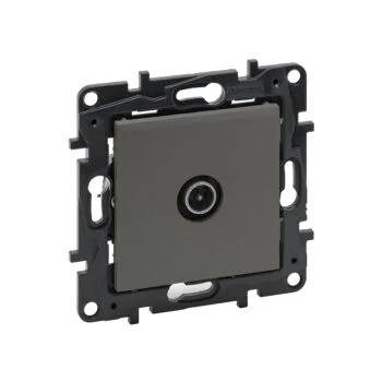 Роз. TV оконечная с/у б/рамки NLST сталь 863473 Legrand (5)