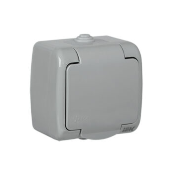 Розетка 1-ая з/к о/у 16А IP54 AQUATIC РСш12-2-А IEK