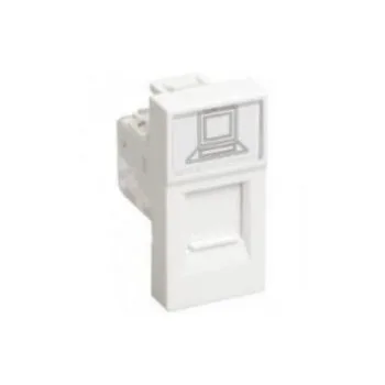Розетка информационная RJ-45 UTP кат.5е,1 модуль РКИ-10-00-П ПРАЙМЕР (100)