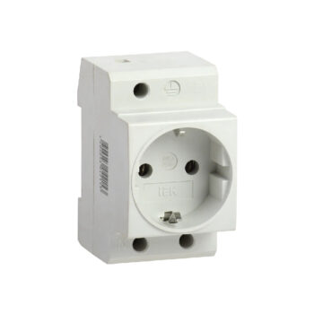 Розетка на дин-рейку РАр10-3-ОП с заземлением IEK