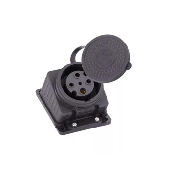 Розетка наруж. уст-ки наклонная трехфазная 3Р+Е 3*32А 380В (каучук) 332-0100-0202 (12/48)