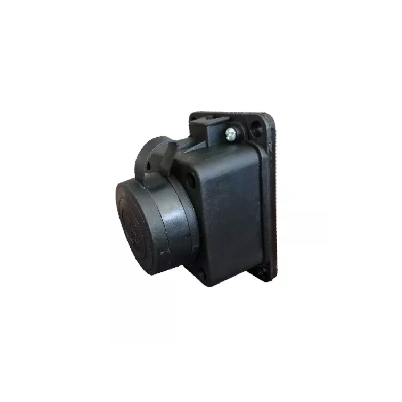 Розетка наруж. уст-ки прямая с заглушкой 2Р+РЕ 1Х16А 220-240В (каучук) UNIT (10/100)