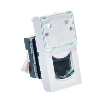 Розетка RJ 45 - Mosaic - категория 5е - UTP - 1 модуль - белый Legrand E-PRO