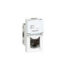 Розетка RJ 45 - Mosaic - категория 6 - UTP - 1 модуль - белый Legrand E-PRO