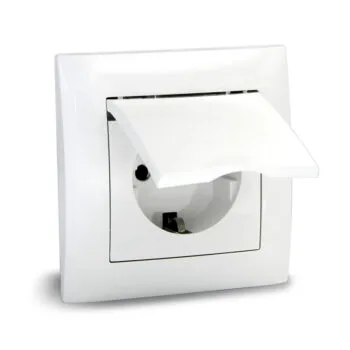 Розетка с крышкой с/у з/к 16А IP44 VITA (10/200) UNIT