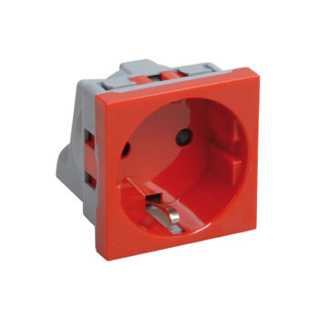 Розетка с з/к 2к, 2 модуля (красная) РКС-20-32-П ПРАЙМЕР (10)