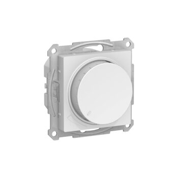 S3899 Диммер поворотно-нажимной с/у б/рамки 400Вт "ATLAS" белый ATN123 (1)