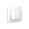 S415 Выкл 2 кл  с/у 6А 250B "BLANCA" белый BLNVS006501 (60)