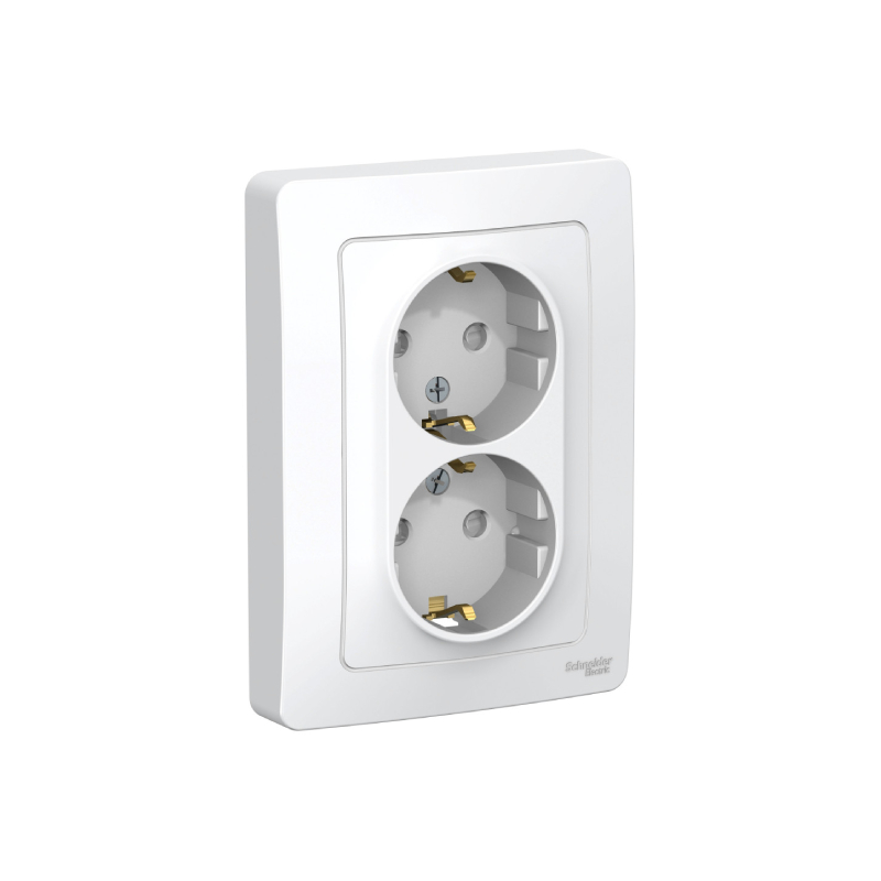 S421 Роз  2-ная  с/у с з/к с штор. 16А 250В "BLANCA" белый BLNRS001121 (36)