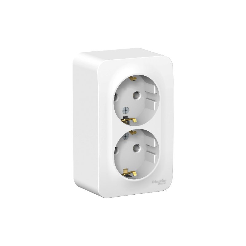 S427 Роз  2-ная  о/у с з/к 16А 250В ИЗОЛ.ПЛ. "BLANCA" белый BLNRA010211 (48)