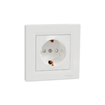 S488 Роз 1-ная 16A з/ш с/у "ASFORA" белый EPH2900221 (10) NEW