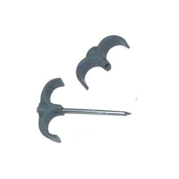 Скоба для кабеля BCD, двойная (с гвоздем) // ЦК.