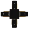 СОЕДИНИТЕЛЬ ДЛЯ ШИНОПРОВОДА CONNECT-X (черный) крестовый MEGALIGHT (100)