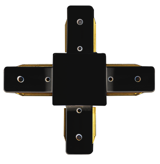 СОЕДИНИТЕЛЬ ДЛЯ ШИНОПРОВОДА CONNECT-X (черный) крестовый MEGALIGHT (100)