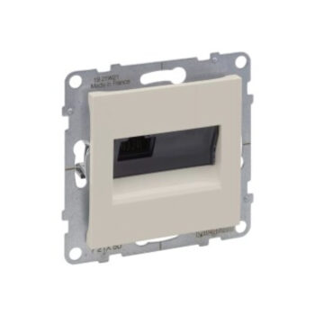 SUNO Информационная розетка одиночная RJ45 Кат.5E UTP. Цвет "Слоновая кость" Legrand E-PRO