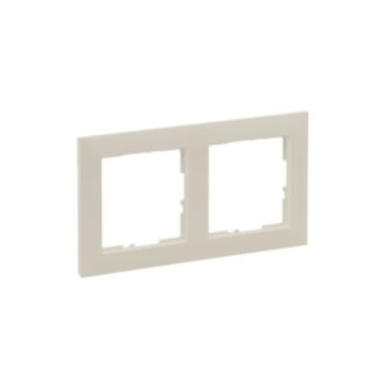 SUNO Рамка декоративная универсальная 2-постовая. Цвет "Слоновая кость" Legrand E-PRO