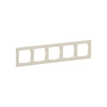 SUNO Рамка декоративная универсальная 5-постовая. Цвет "Слоновая кость" Legrand E-PRO