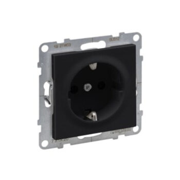 SUNO Силовая розетка 2К+З 16А 250В с з/ш в/з Цвет "Антрацит" Legrand E-PRO