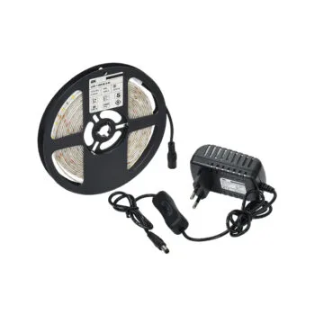 Светодиодная лента "Сделай сам" LED 5м LSR-2835WW60-4,8-IP65-12В-3000K+драйвер+выкл IEK