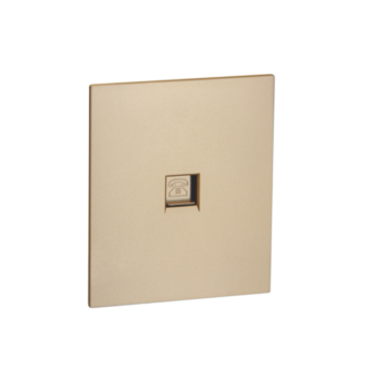 Телефонная роз. RJ11 с/у б/рамки QUATTRO EPIC GOLD UNIT (10)