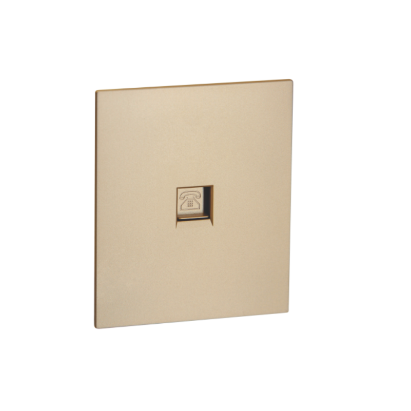 Телефонная роз. RJ11 с/у б/рамки QUATTRO EPIC GOLD UNIT (10)